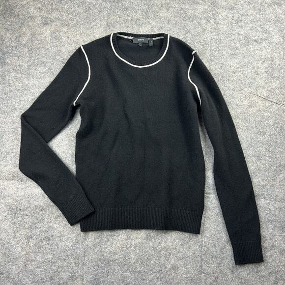 Theory Cashmere Sweater Women's Petite Crew Neck Pullover Crew Neck Minimalist - Picture 1 of 5